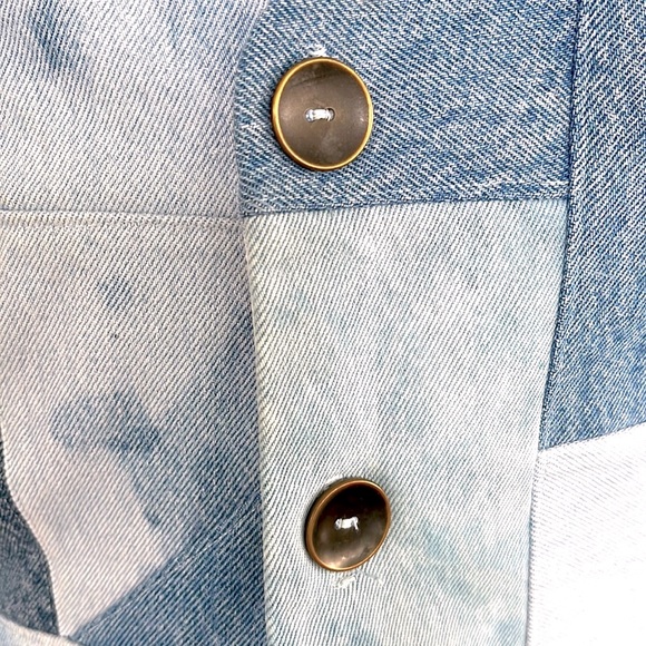 Vintage Denim Patchwork, Lined, Boho Vest Made With Jeans from the 70’s and 80’s - Picture 5 of 13